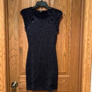 Express Blue Shimmer Dress XS